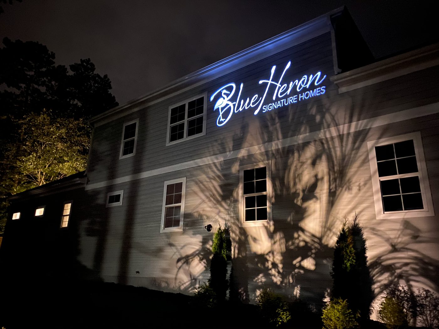 Custom gobo branding projection